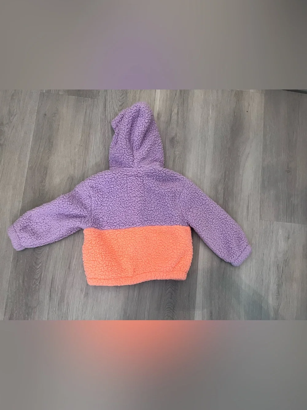 JUSTICE girls pastel color block Sherpa jacket